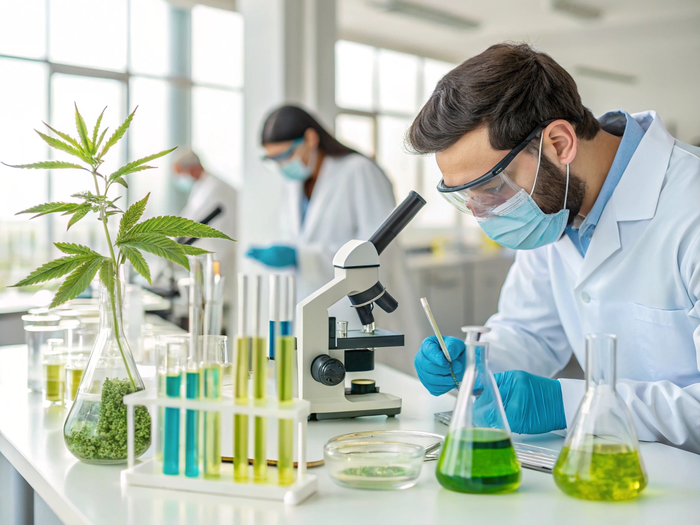Laboratorieforskning på örtextrakt